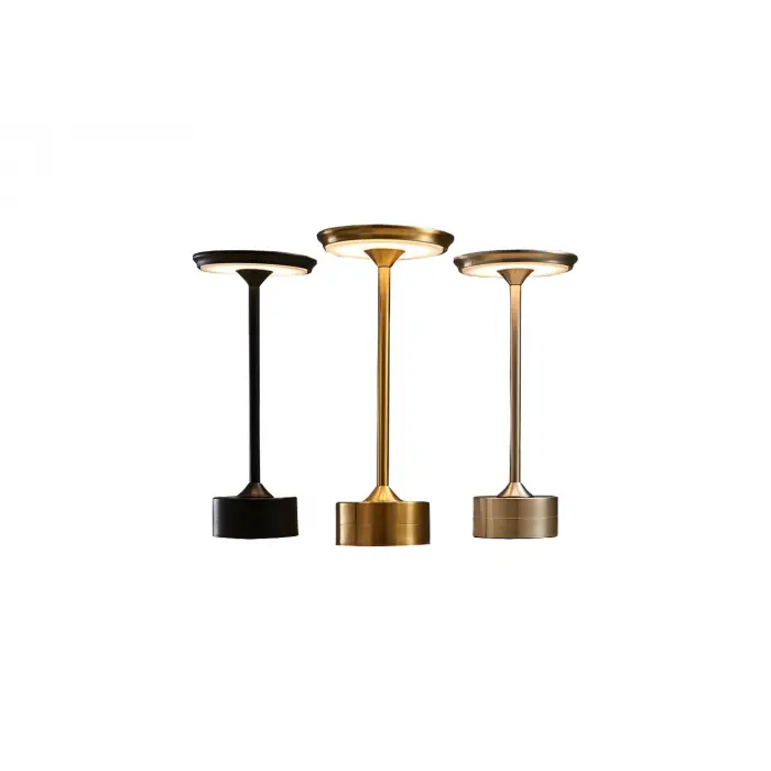 NOAS YL86 1243 Kos Bakır Şarjlı Masa Lambası 3 Renk