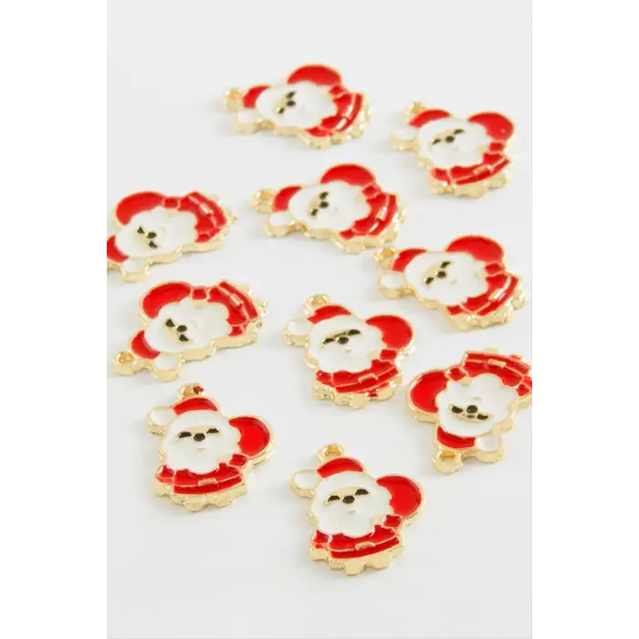 Noel Baba Yılbaşı Mineli Kolye Ucu 1 Adet