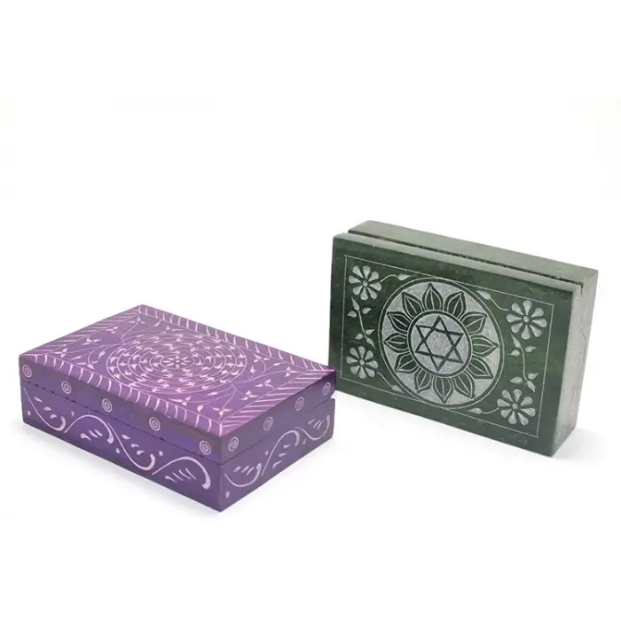 Obsidian Taşı Kutu Model 3