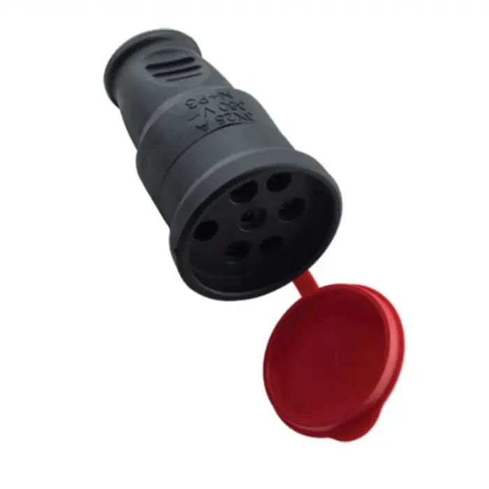 Kauçuk Dişi Trifaze Fiş 3X25A 380V