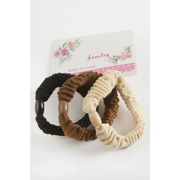 Örgülü Lastikli Toka 3 Adet