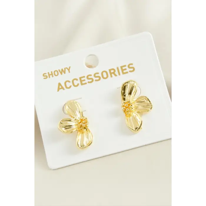 Orkide Trend Metal Küpe