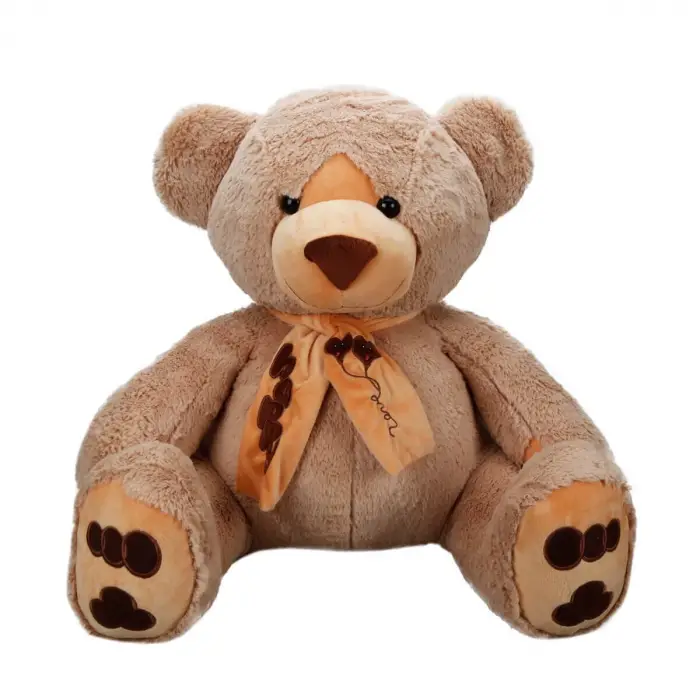 Oturan Atkılı Peluş Ayı 60 cm.