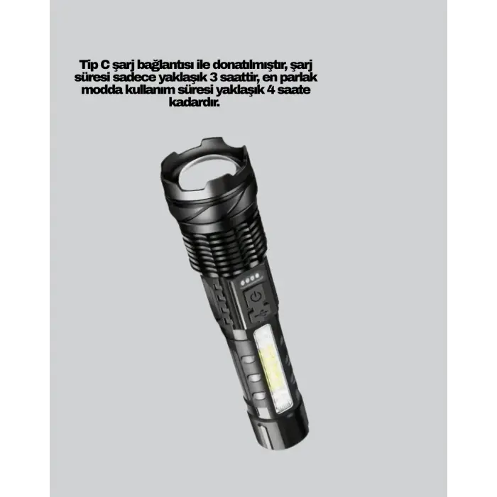 Outdoor ve Acil Durum İçin Güçlü LED El Feneri