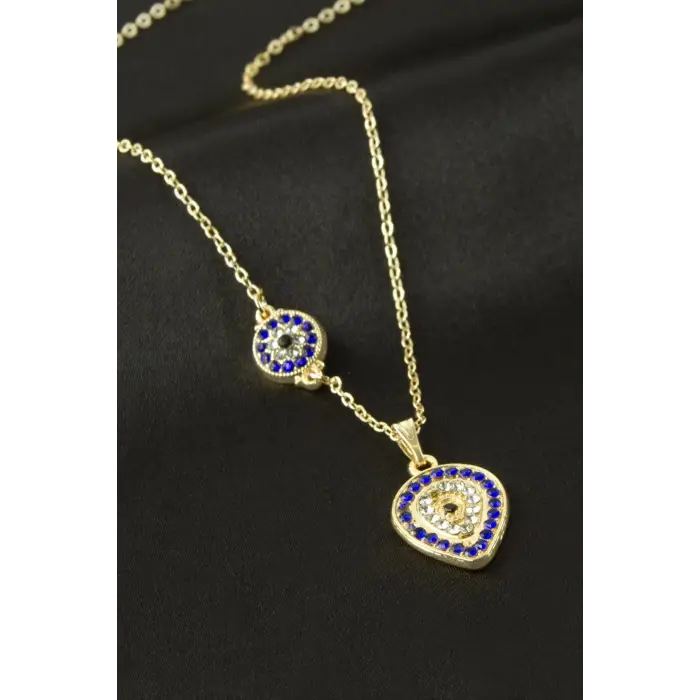 Oval Nazar Şans Kolye