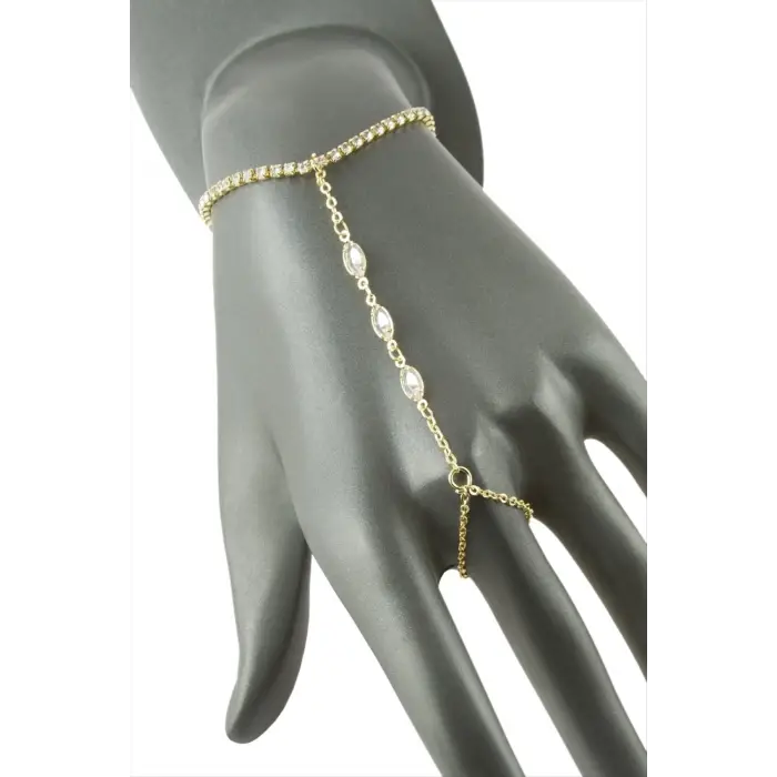 Oval Şerit Taşlı Şahmeran