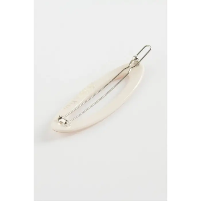 Oval Taşlı Klipsli Toka