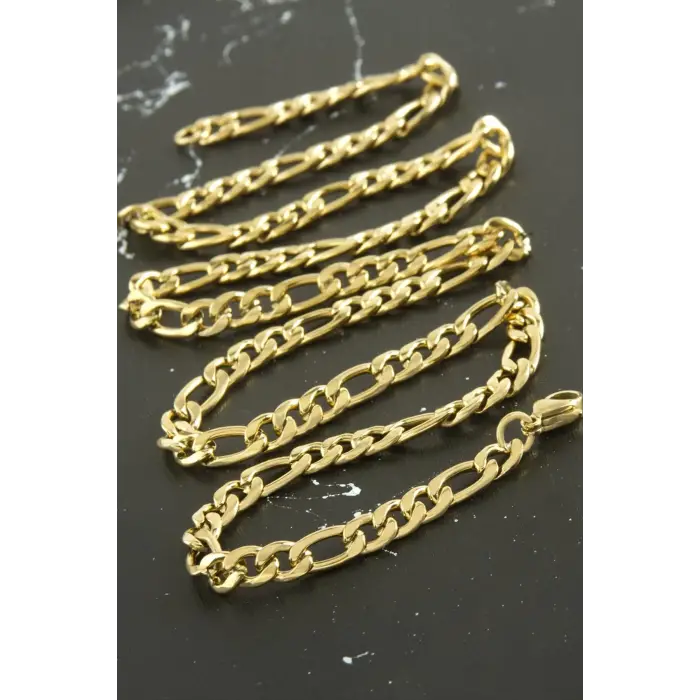 Oval Zincir Çelik Kolye 55 cm