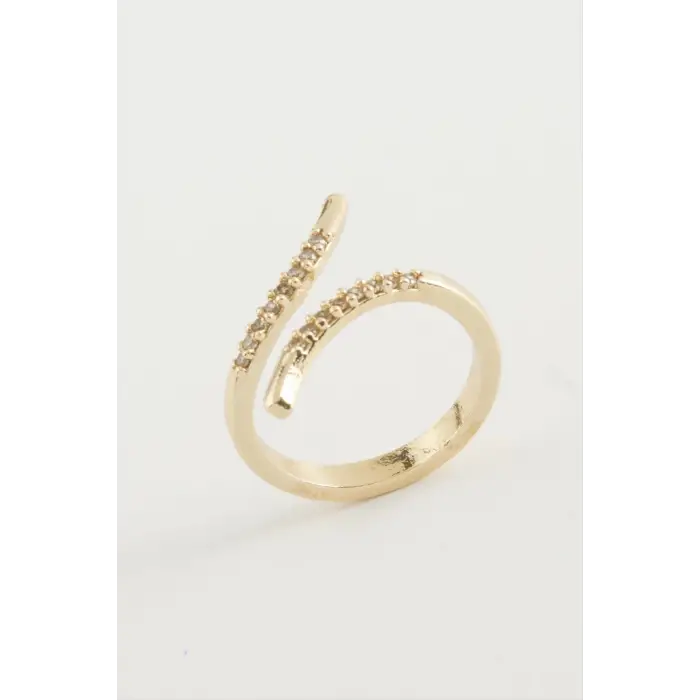 Oval Zirkon Taşlı Yüzük