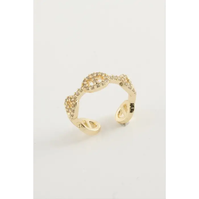 Oval Zirkon Taşlı Yüzük