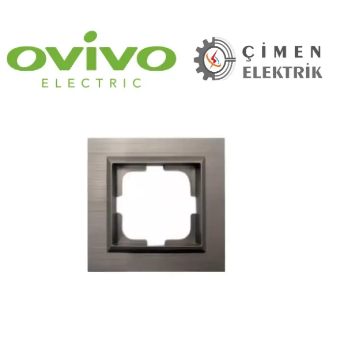 Bakır İkili Priz Çerçevesi Qantum - Priz ve Anahtar İçin Uyumlu Çerçeve