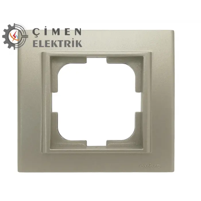 Antrasit Tekli Çerçeve - Priz ve Anahtar İçin Uyumlu Çerçeve