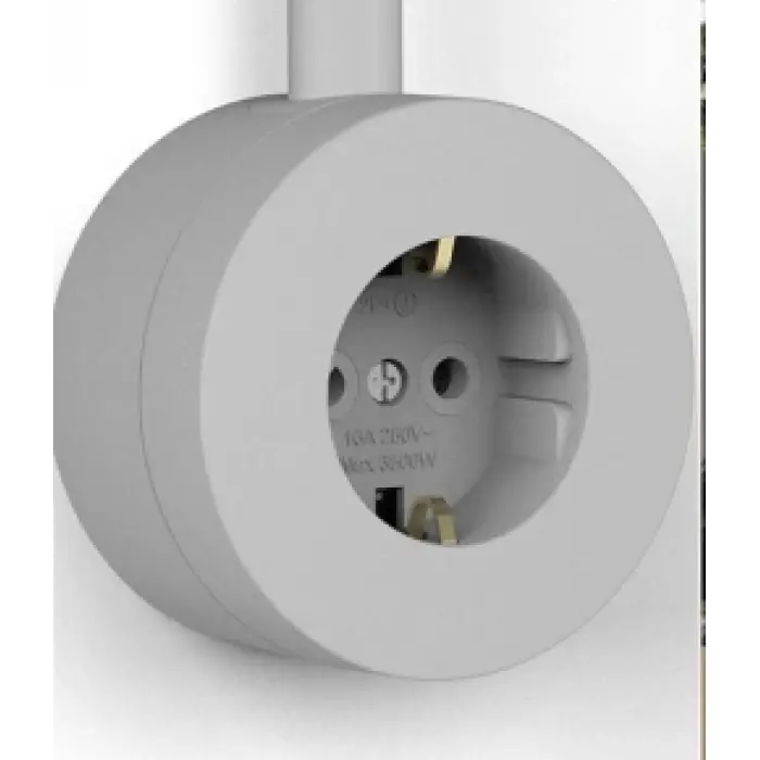 Gri Topraklı Priz Sıva Üstü