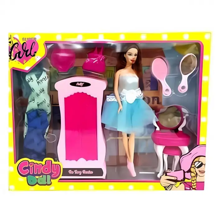 Oydaş Cindy Doll Dolaplı Makyaj Masalı Bebek 02453