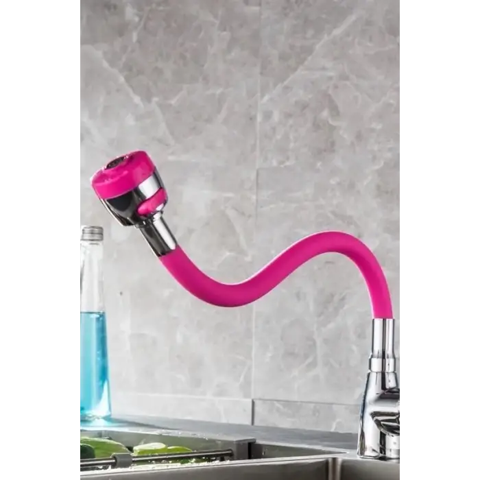 Oynar Başlıklı Tasarruflu Kubar Musluk Borusu Ve Başlığı  Pembe