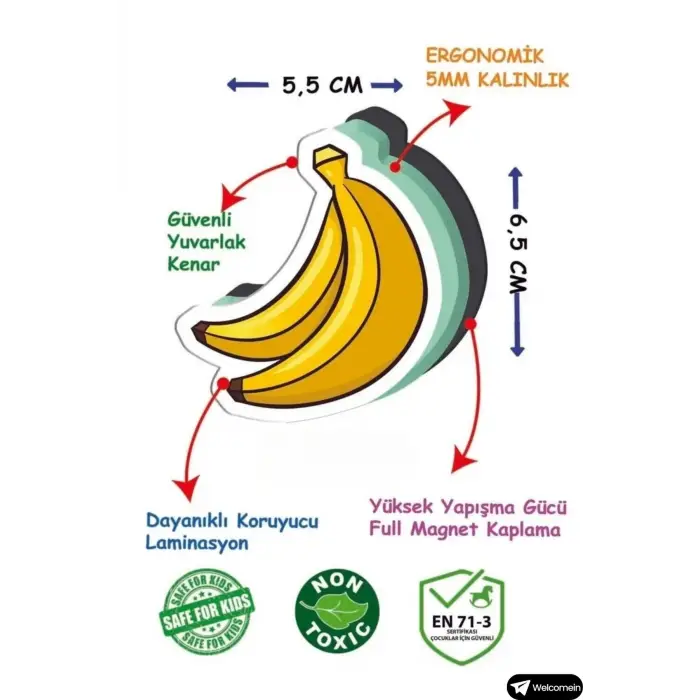 Oyuncak Manyetik Mıknatıslı 30 Parça Hayvanlar ve 26 Parça Sebze Meyveler Eğitici Set Magnet