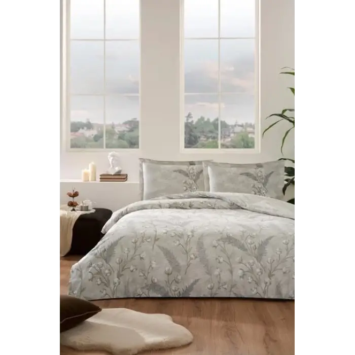 Özdilek Çift Kişilik Ranforce Nevresim Takımı Algodon Bej