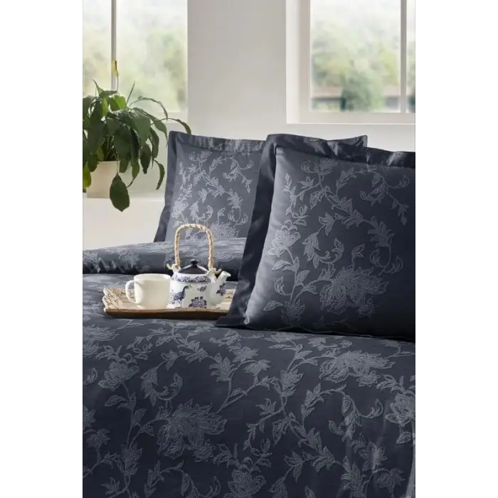 Özdilek Çift Kişilik Ranforce Nevresim Takımı Borocco Lacivert