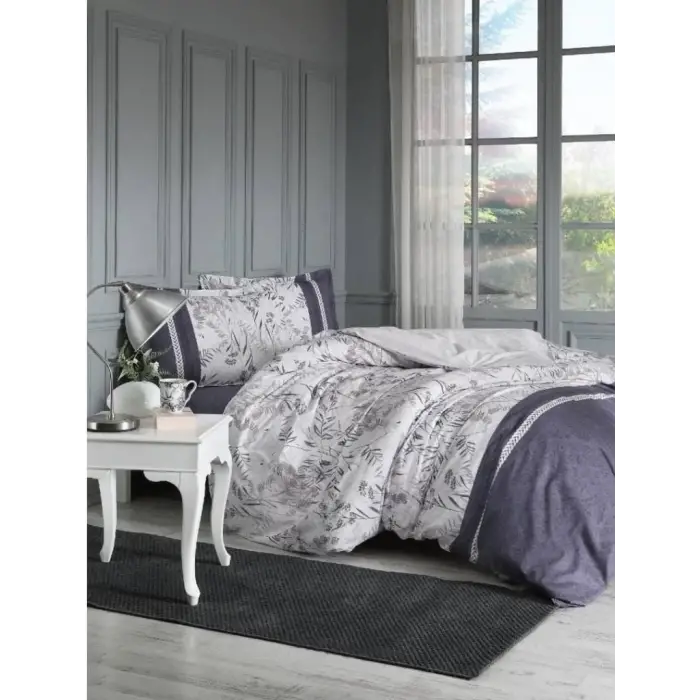 Özdilek Çift Kişilik Ranforce Nevresim Takımı Branch Beyaz