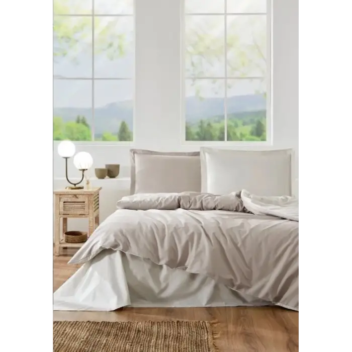 Özdilek Çift Kişilik Ranforce Nevresim Takımı Colourist  Kum Beji Vanilya