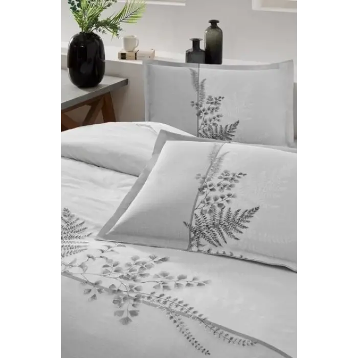 Özdilek Çift Kişilik Ranforce Nevresim Takımı Helecho Gri