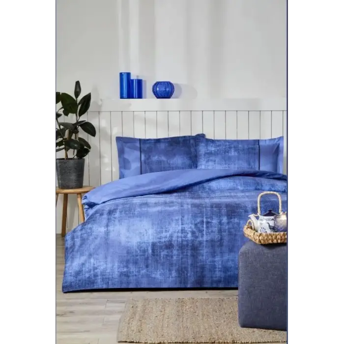 Özdilek Çift Kişilik Ranforce Nevresim Takımı Horizon Mavi