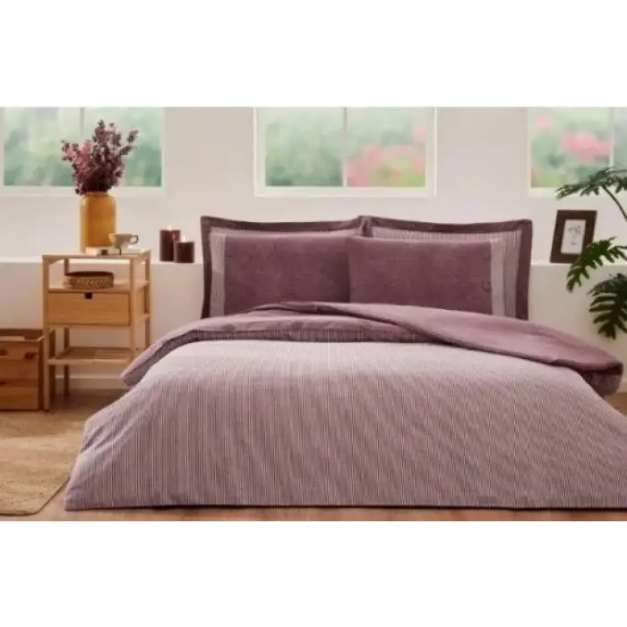 Özdilek Çift Kişilik Ranforce Nevresim Takımı Natural Deco Rose