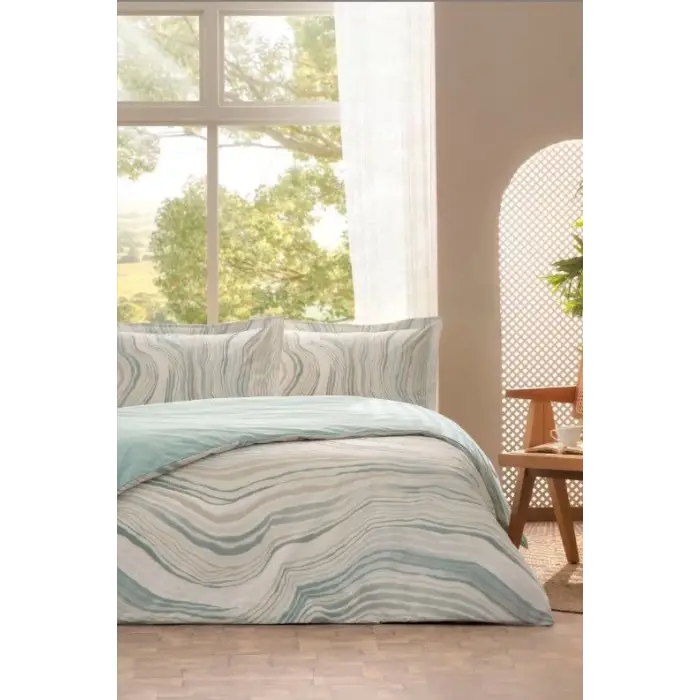 Özdilek Çift Kişilik Ranforce Nevresim Takımı Naturel Marble