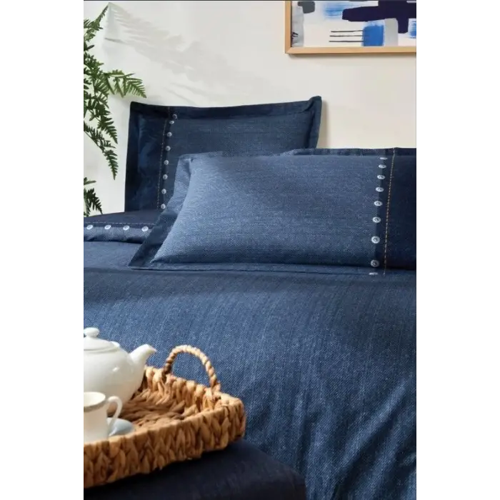 Özdilek Çift Kişilik Ranforce Nevresim Takımı Oregon Lacivert