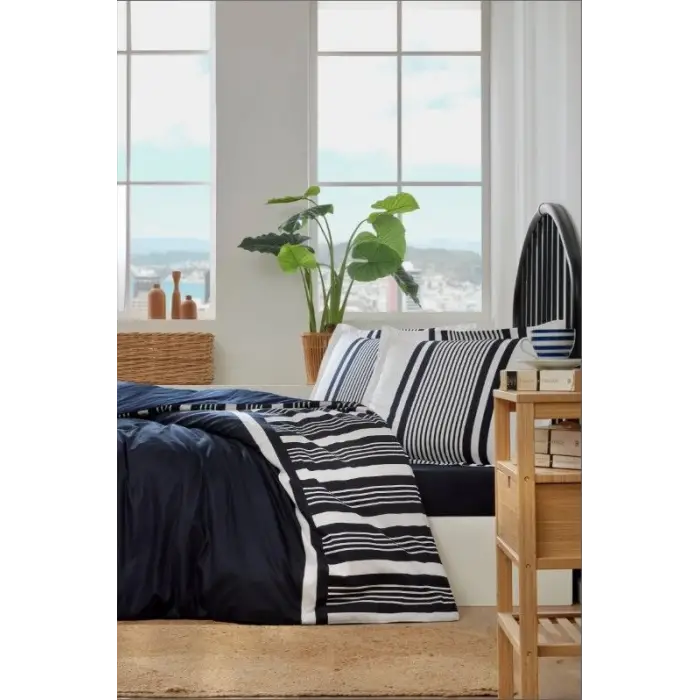 Özdilek Çift Kişilik Ranforce Nevresim Takımı Wonder Lacivert