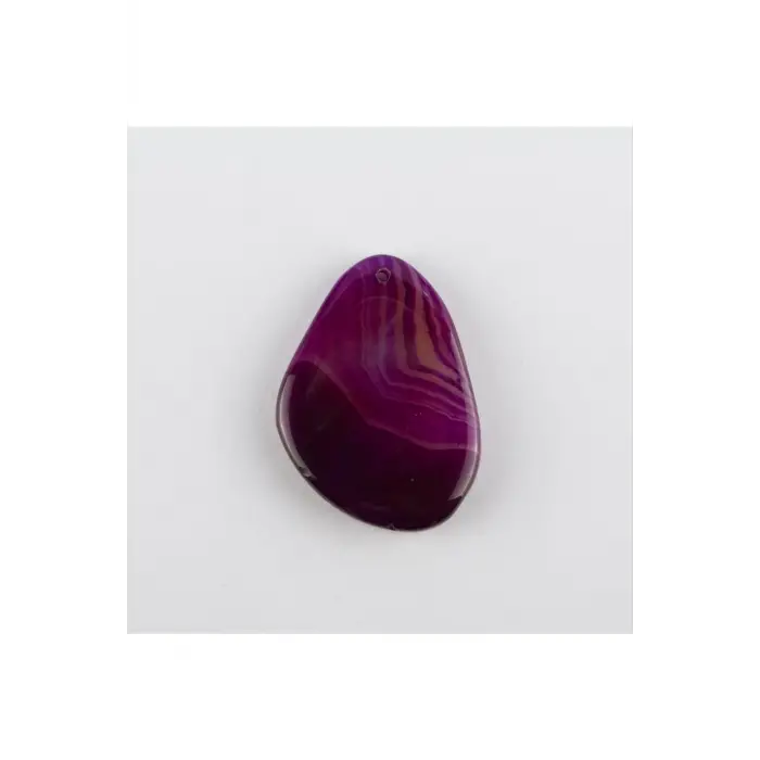 Özel Kesim Doğaltaş Plaka Akik Kolye Ucu