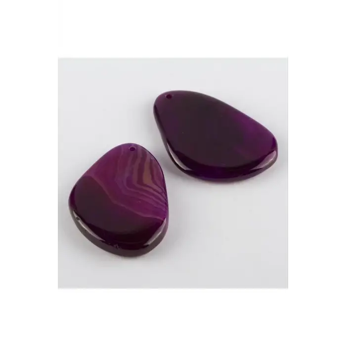 Özel Kesim Doğaltaş Plaka Akik Kolye Ucu