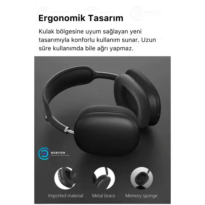 P9 Air Max Gaming Premium Mikrofonlu Kablosuz Ios Android Uyumlu 5.0 Bluetooth TWS Oyuncu Kulaklık