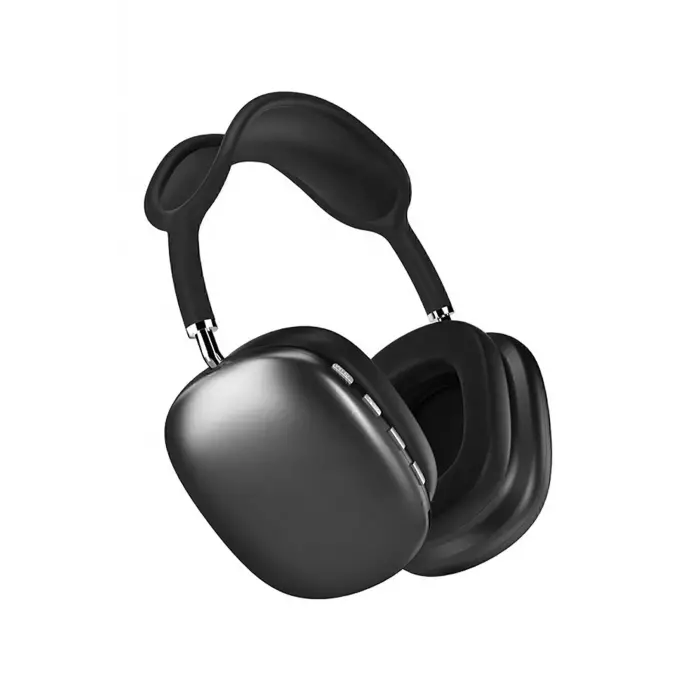 P9 Bluetooth 5.0 Kablosuz Siyah Kulaklık Mikrofonlu Uzun Pil Yüksek Bass ANC