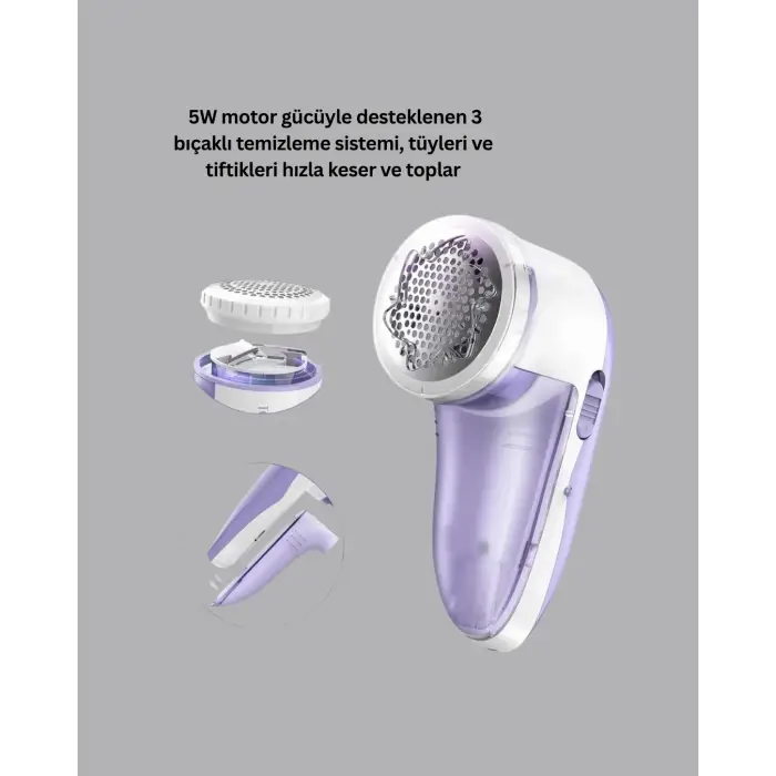 Pamuk Tiftik Tüy Temizleme Makinesi 5w – 3 Bıçaklı Sistem