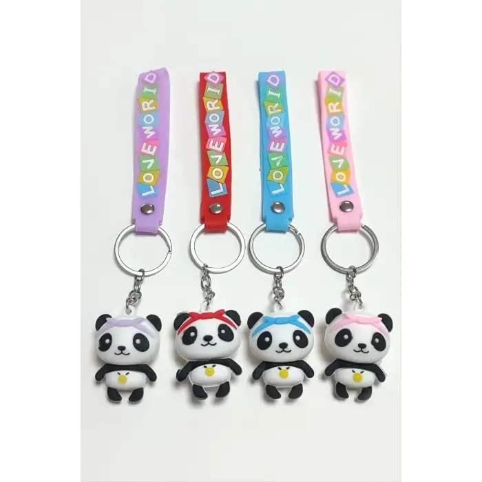 Panda Silikon Anahtarlık