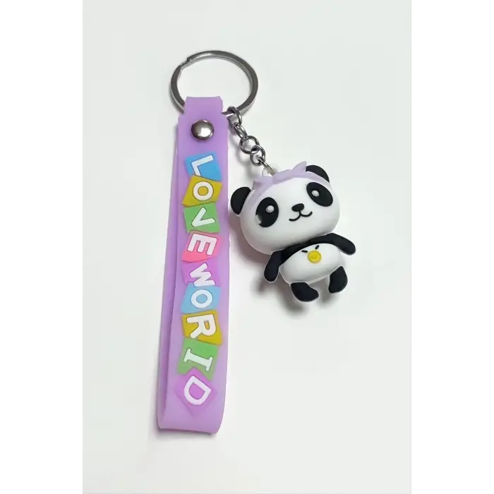 Panda Silikon Anahtarlık