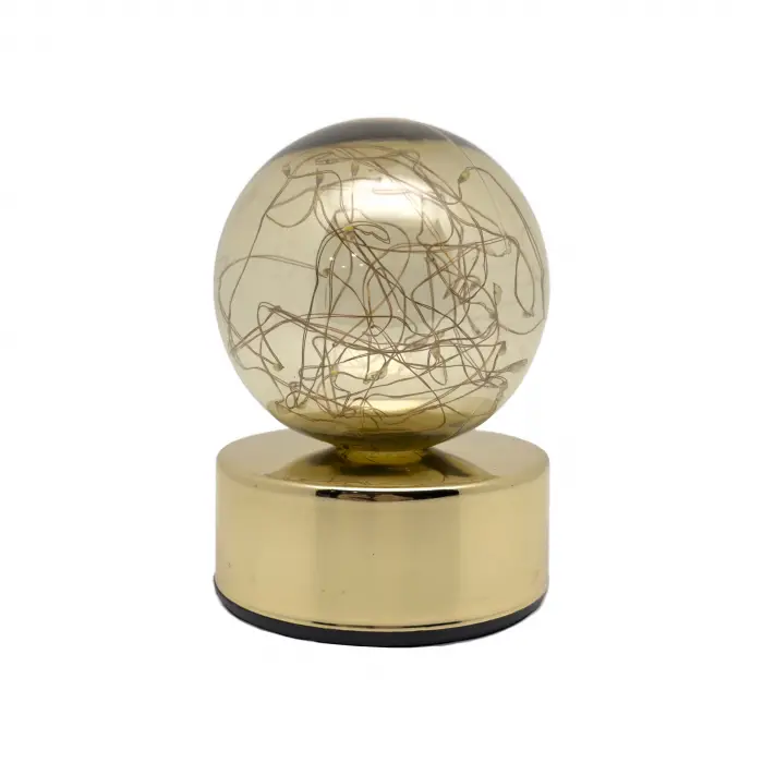 BX LEDO-02SD ŞARJLI  MASA LAMBASI GOLD BAKIR KROM