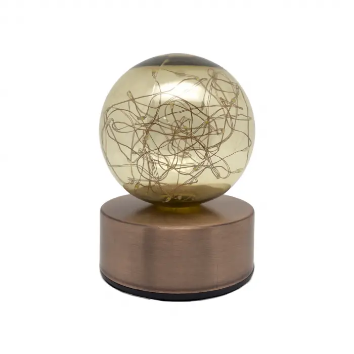 BX LEDO-02SD ŞARJLI  MASA LAMBASI GOLD BAKIR KROM