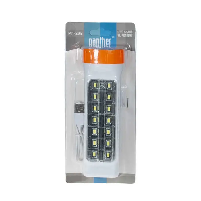 BX PT-238 USB ŞARJLI EL FENERİ