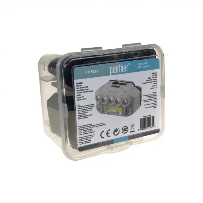 BX PT-5227 USB ŞARJLI KAFA LAMBASI