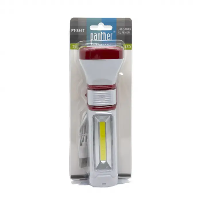 BX PT-8867 USB ŞARJLI EL FENERİ
