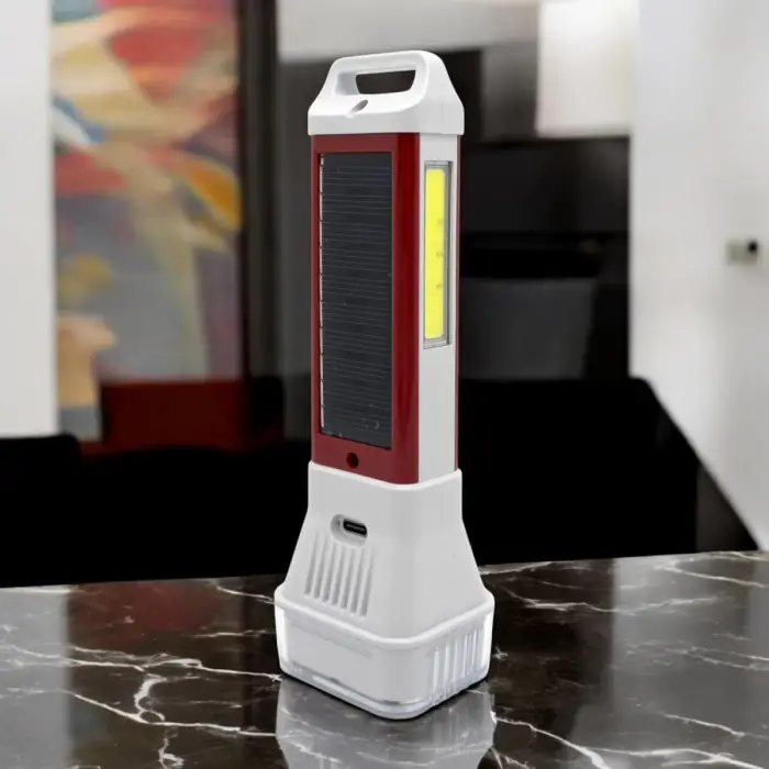 BX PT-8872 USB ŞARJLI SOLAR EL FENERİ