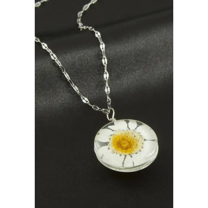 Papatya Canlı Kolye