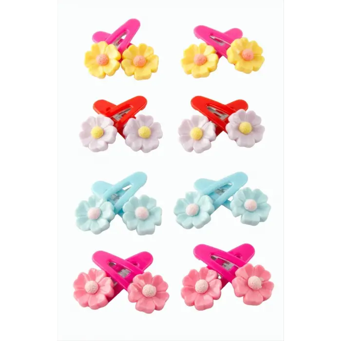 Papatya Çıtçıtlı Toka 4 Adet