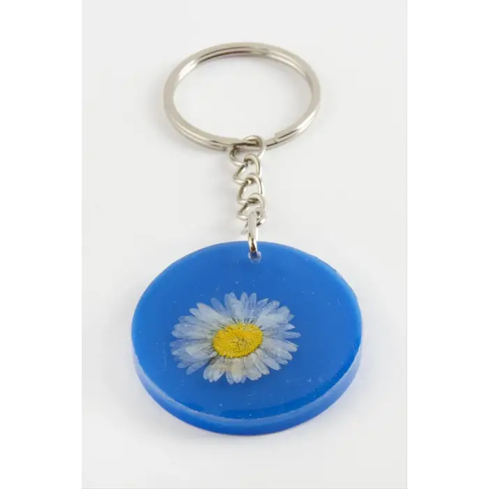 Papatya Epoksi Anahtarlık