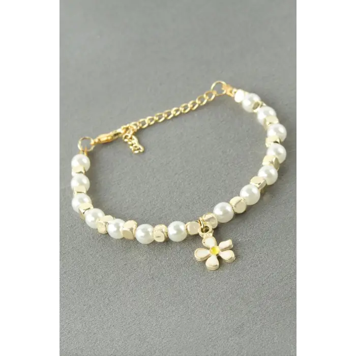 Papatya İnci Boncuk Bileklik