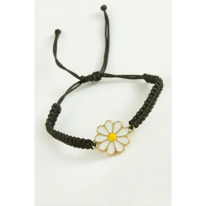 Papatya Makrome İp Bileklik