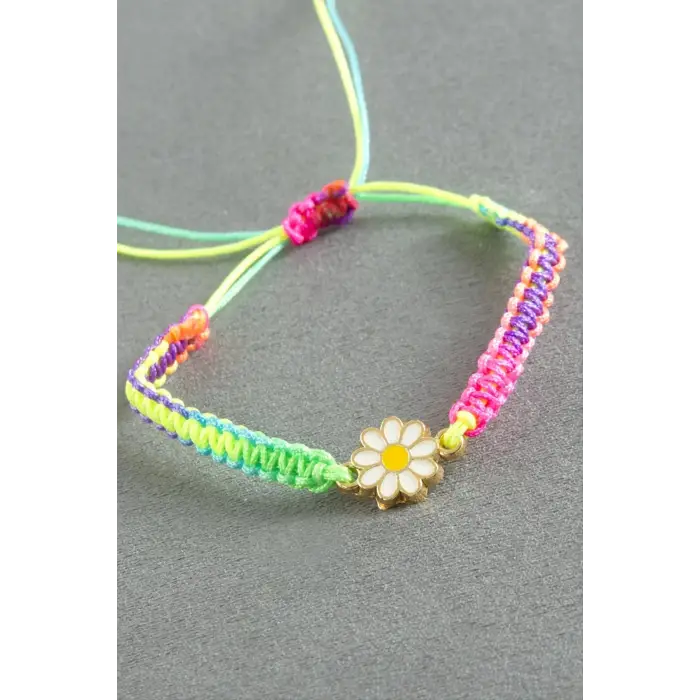 Papatya Makrome İp Bileklik