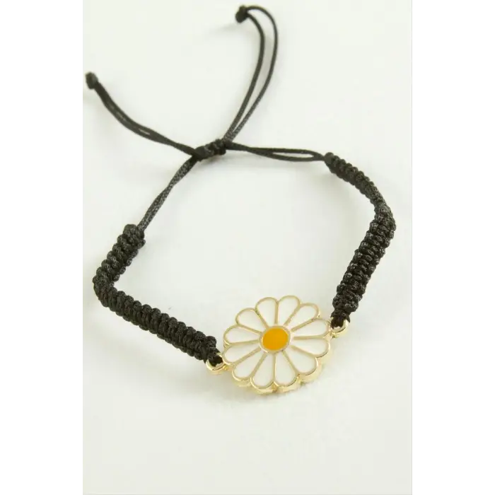 Papatya Makrome İp Bileklik